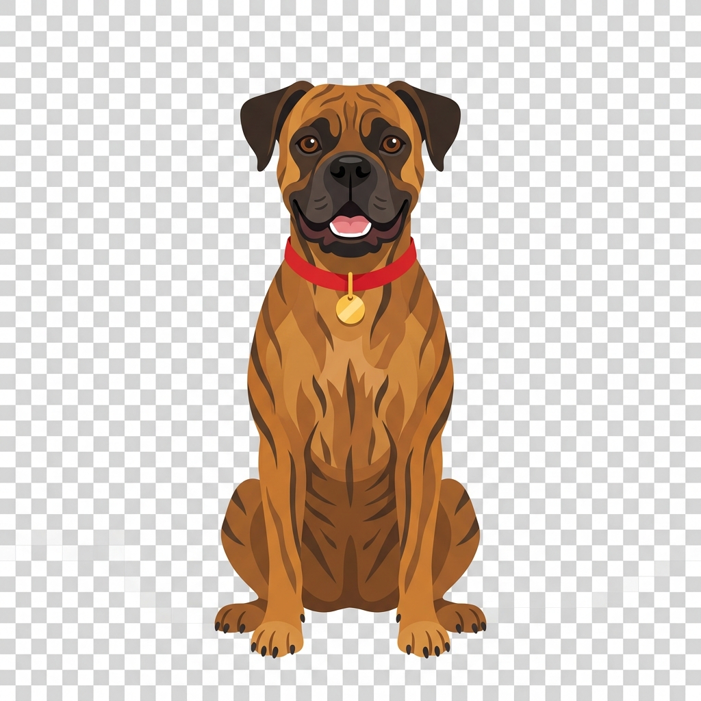 Molfese Systems mascot — Rex, a friendly brindle Boxer